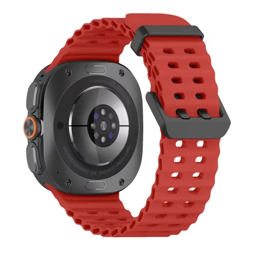 Tech-Protect IconBand Pro Samsung Galaxy Watch Ultra 2024 / 2026 (47mm) szilikon szíj, piros