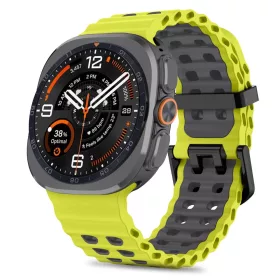   Tech-Protect IconBand Pro Samsung Galaxy Watch Ultra 2024 / 2026 (47mm) szilikon szíj, sárga-fekete