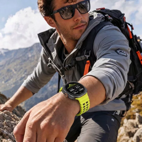 Tech-Protect IconBand Pro Samsung Galaxy Watch Ultra 2024 / 2026 (47mm) szilikon szíj, sárga-fekete