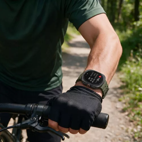 Tech-Protect IconBand Pro Samsung Galaxy Watch Ultra 2024 / 2026 (47mm) szilikon szíj, zöld-fekete