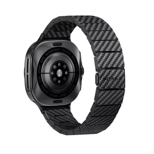 Pitaka Carbon Samsung Galaxy Watch Ultra 2024 / 2025 / 2026 (47mm) szíj, Carbon Fiber, fekete