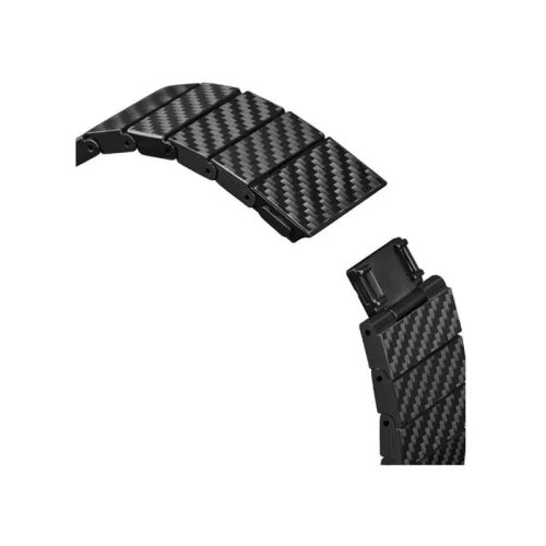 Pitaka Carbon Samsung Galaxy Watch Ultra 2024 / 2025 / 2026 (47mm) szíj, Carbon Fiber, fekete