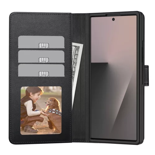 Tech-Protect Wallet Samsung Galaxy Z Fold 8 Ultra flip / kinyitható tok, fekete