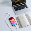 Tech-Protect UltraBoost G3 USB-C vezetékes fülhallgató hangerőszabályzóval, mikrofonnal, fehér