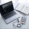 Tech-Protect UltraBoost G3 USB-C vezetékes fülhallgató hangerőszabályzóval, mikrofonnal, fekete