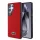 Lacoste Iconic Petit Pique Woven Logo Samsung Galaxy S25 Ultra MagSafe tok, piros
