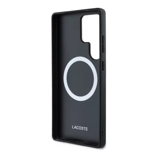Lacoste Iconic Petit Pique Woven Logo Samsung Galaxy S25 Ultra MagSafe tok, piros