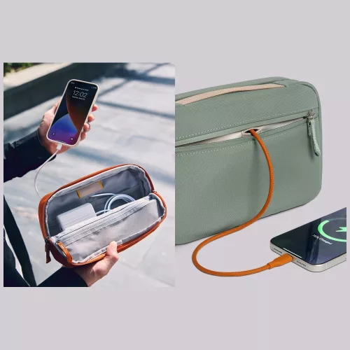 UNIQ Denver telefontartó táska / rendszerező, 2,5L, narancs