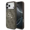 Guess PU 4G Metal Logo Apple iPhone 18 Pro / iPhone 17 Pro hátlap tok, barna