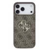 Guess PU 4G Metal Logo Apple iPhone 18 Pro / iPhone 17 Pro hátlap tok, barna