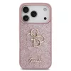 Guess PU Fixed Glitter 4G Metal Logo Apple iPhone 18 Pro / iPhone 17 Pro hátlap tok, rózsaszín