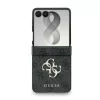 Guess PU Leather 4G Samsung Galaxy Z Flip 8 hátlap tok, MagSafe, szürke