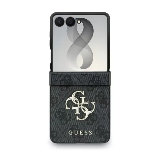 Guess PU Leather 4G Samsung Galaxy Z Flip 8 hátlap tok, MagSafe, szürke