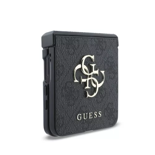 Guess PU Leather 4G Samsung Galaxy Z Flip 8 hátlap tok, MagSafe, szürke