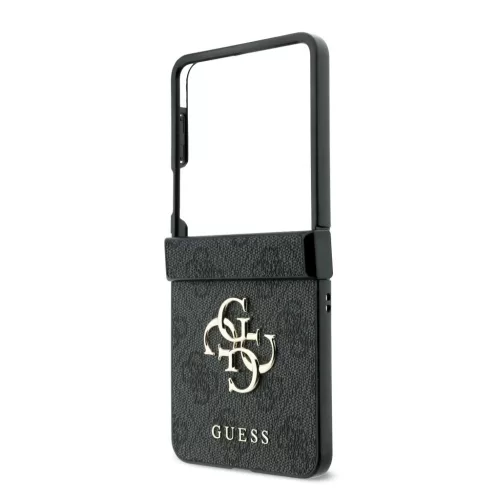 Guess PU Leather 4G Samsung Galaxy Z Flip 8 hátlap tok, MagSafe, szürke