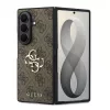Guess PU Leather 4G Samsung Galaxy Z Fold 8 Ultra hátlap tok, MagSafe, barna
