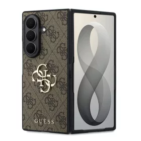   Guess PU Leather 4G Samsung Galaxy Z Fold 8 Ultra hátlap tok, MagSafe, barna