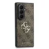 Guess PU Leather 4G Samsung Galaxy Z Fold 8 Ultra hátlap tok, MagSafe, barna
