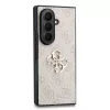 Guess PU Leather 4G Samsung Galaxy Z Fold 8 Ultra hátlap tok, MagSafe, rózsaszín