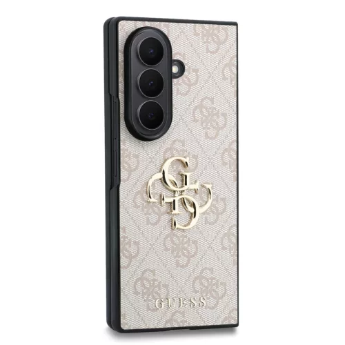 Guess PU Leather 4G Samsung Galaxy Z Fold 8 Ultra hátlap tok, MagSafe, rózsaszín