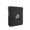 Karl Lagerfeld PU Karl and Choupette Heads Samsung Galaxy Z Flip 8 hátlap tok, MagSafe, fekete