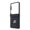 Karl Lagerfeld PU Karl and Choupette Heads Samsung Galaxy Z Flip 8 hátlap tok, MagSafe, fekete