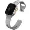 Uniq Stride Apple Watch 44/45/46/49mm gumis szilikon szíj, szürke