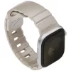 Uniq Alton Apple Watch 44/45/46/49mm gumis szilikon szíj, bézs