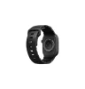 Uniq Alton Apple Watch 44/45/46/49mm gumis szilikon szíj, fekete