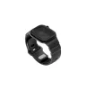 Uniq Alton Apple Watch 44/45/46/49mm gumis szilikon szíj, fekete