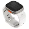 Uniq Alton Apple Watch 44/45/46/49mm gumis szilikon szíj, fehér