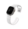 Uniq Alton Apple Watch 44/45/46/49mm gumis szilikon szíj, fehér