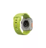 Uniq Alton Apple Watch 44/45/46/49mm gumis szilikon szíj, lime (zöld)