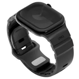   Uniq Alton Apple Watch 42/41/40mm gumis szilikon szíj, fekete