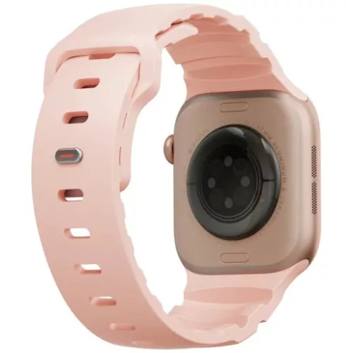 Uniq Alton Apple Watch 42/41/40mm gumis szilikon szíj, rózsaszín