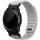 UNIQ Fluo x Smart-Fit Garmin szíj, mágneses, szilikon / rozsdamentes acél, 22mm, szürke
