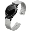 UNIQ Fluo x Smart-Fit Garmin szíj, mágneses, szilikon / rozsdamentes acél, 22mm, szürke