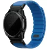 UNIQ Fluo x Smart-Fit Garmin szíj, mágneses, szilikon / rozsdamentes acél, 22mm, kék