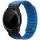 UNIQ Fluo x Smart-Fit Garmin szíj, mágneses, szilikon / rozsdamentes acél, 22mm, kék