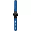 UNIQ Fluo x Smart-Fit Garmin szíj, mágneses, szilikon / rozsdamentes acél, 22mm, kék