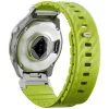 UNIQ Fluo x Smart-Fit Garmin szíj, mágneses, szilikon / rozsdamentes acél, 22mm, lime (zöld)