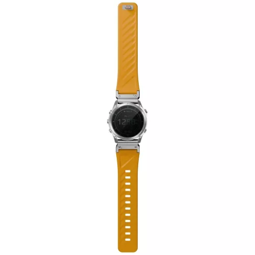 UNIQ Fluo x Smart-Fit Garmin szíj, mágneses, szilikon / rozsdamentes acél, 22mm, narancs