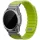 UNIQ Fluo x Smart-Fit Garmin szíj, mágneses, szilikon / rozsdamentes acél, 26mm, lime (zöld)