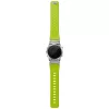 UNIQ Fluo x Smart-Fit Garmin szíj, mágneses, szilikon / rozsdamentes acél, 26mm, lime (zöld)
