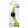 UNIQ Fluo x Smart-Fit Garmin szíj, mágneses, szilikon / rozsdamentes acél, 26mm, lime (zöld)