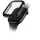 Uniq Voute Apple Watch 11 / Watch 10 42mm műanyag tok, kijelzővédő felülettel, fekete