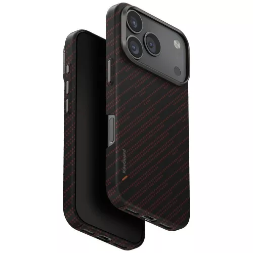 Uniq Keva Edge Apple iPhone 17 Pro Aramid tok, MagSafe, narancs