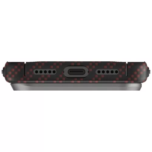 Uniq Keva Edge Apple iPhone 17 Pro Aramid tok, MagSafe, narancs