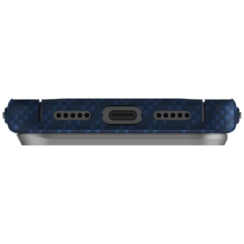 Uniq Keva Edge Apple iPhone 17 Pro Max Aramid tok, MagSafe, kék