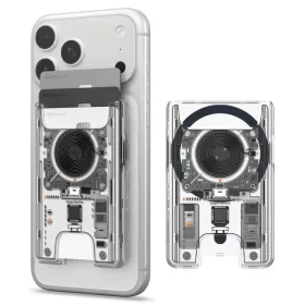   Spigen Ultra Hybrid mágneses kártyatartó, MagSafe, Zero One, átlátszó